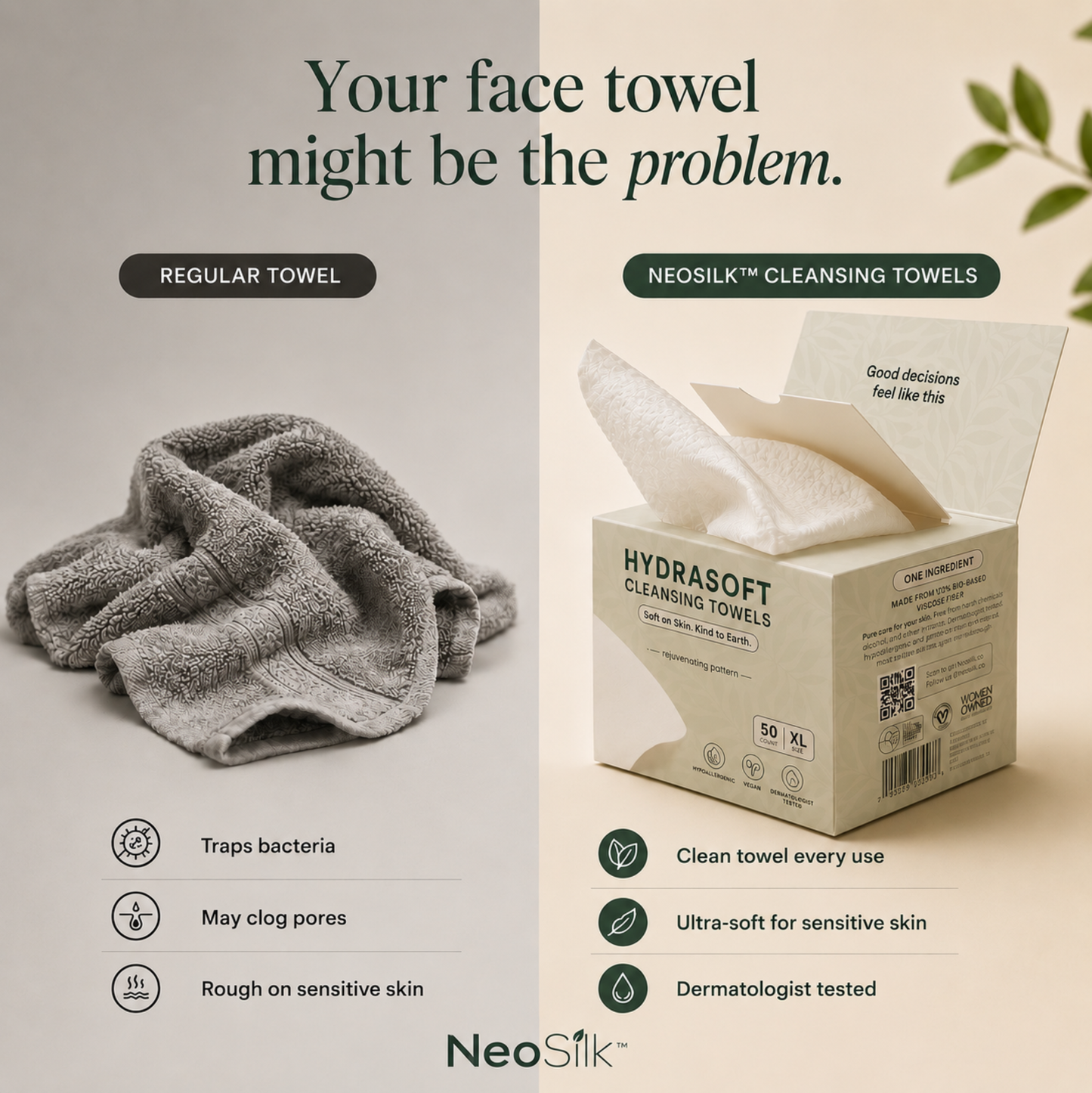 NeoSilk™ Face Towel
