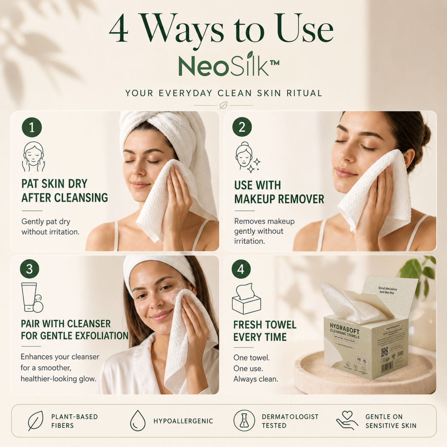 NeoSilk™ Face Towel